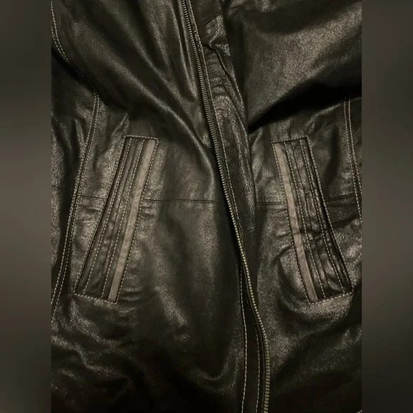 Men’s Sly & Co 100% Genuine Leather Jacket - Picture 3 of 6